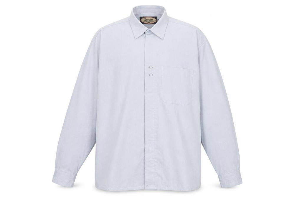 Redox Men's Blue XL Long Sleeve Button-Up Cotton Shirt