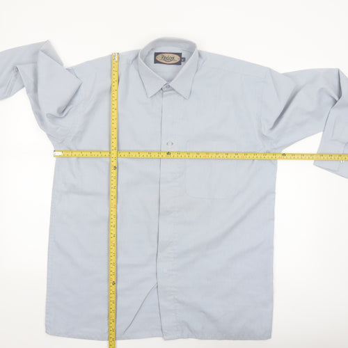 Redox Men's Blue XL Long Sleeve Button-Up Cotton Shirt