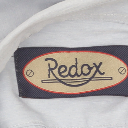 Redox Men's Blue XL Long Sleeve Button-Up Cotton Shirt