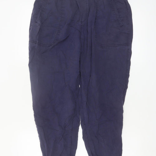 Fat Face Womens Blue Lyocell Jogger Trousers Size 14