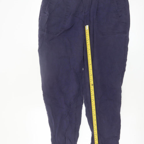 Fat Face Womens Blue Lyocell Jogger Trousers Size 14