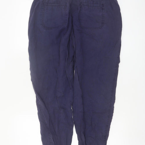 Fat Face Womens Blue Lyocell Jogger Trousers Size 14