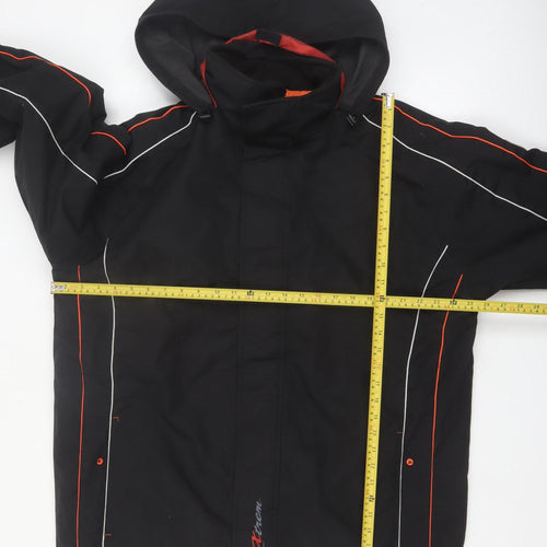 Atlas For Men Black XL Hooded Outdoor Parka Jacket Waterproof Windproof