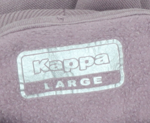 Kappa Women’s Mauve Hoodie Large Pullover Casual Hooded Sweatshirt