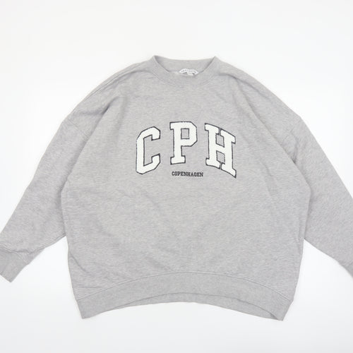 Next Women Grey CPH Copenhagen Pullover Sweatshirt Size L