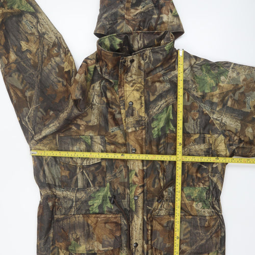 Walls Outdoors Men's Brown Camouflage Hooded Insulated Parka Jacket L