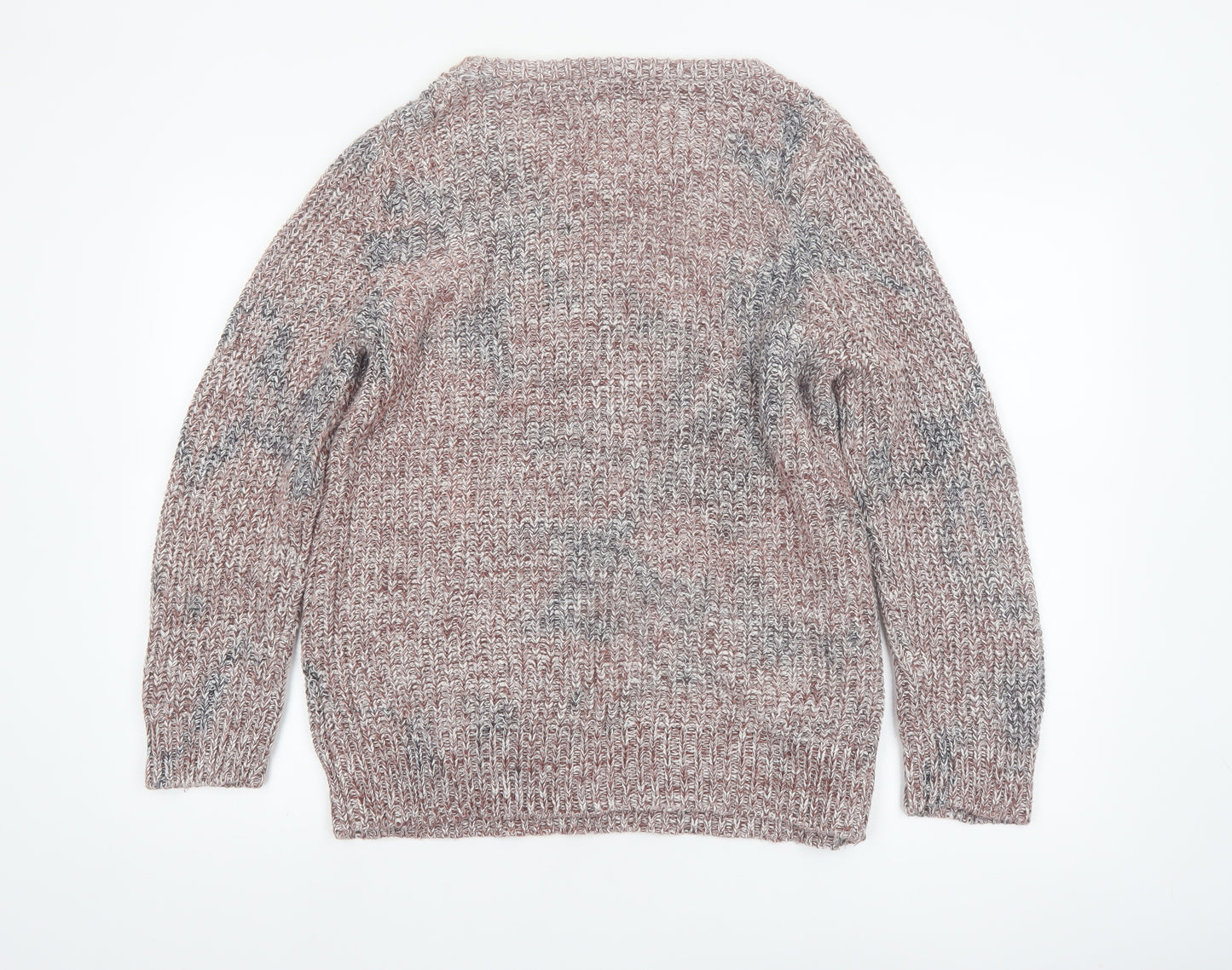 Jack Wills Women's Multicoloured Cotton Chunky Knit Jumper UK 14