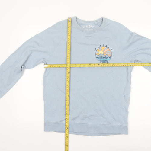 FatFace Women's Blue Cotton Crew Neck Pullover Sweatshirt XS