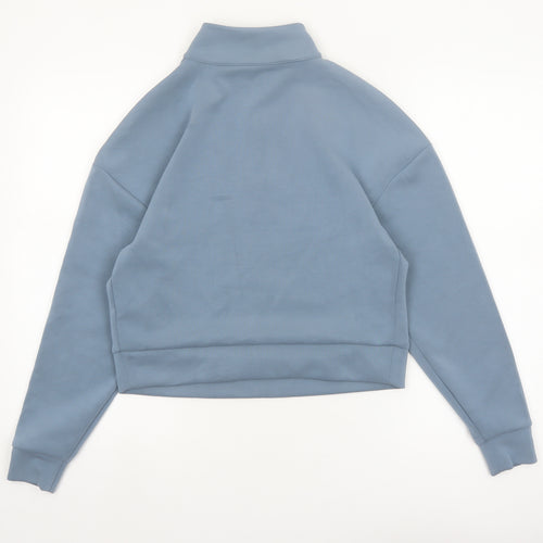 Marks and Spencer Goodmove Womens Blue 1/2 Zip Sweatshirt Size 8
