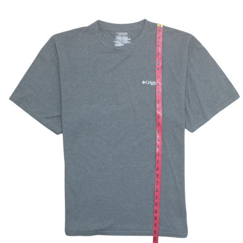 Columbia Mens Grey XL Graphic Skull Outdoor Cotton T-Shirt