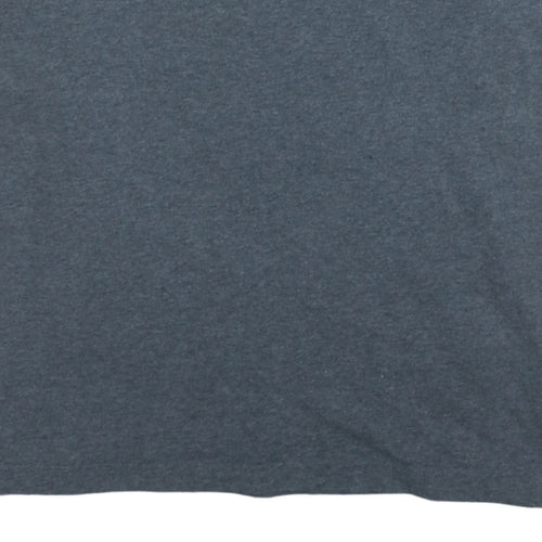 CAT Men's Grey XL Graphic Logo Workwear Cotton T-Shirt