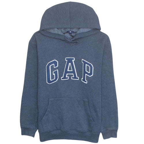 GAP Men's Blue Pullover Fleece Logo Hoodie Size M Regular Fit