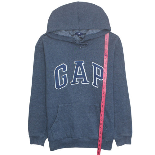 GAP Men's Blue Pullover Fleece Logo Hoodie Size M Regular Fit