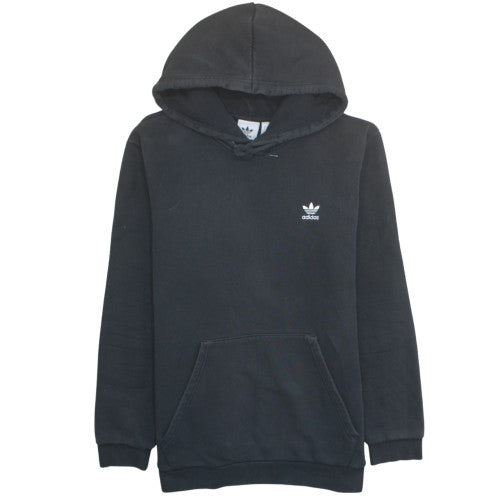 Adidas Mens Black Pullover Hoodie L Regular Fit Sports Style