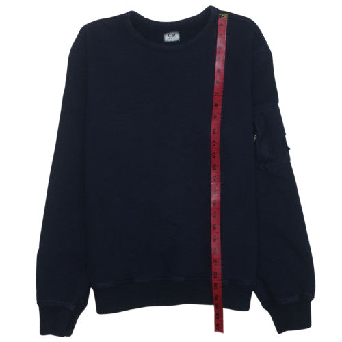 C.P. Company Men's Black 2XL Crew Neck Pullover Sweatshirt
