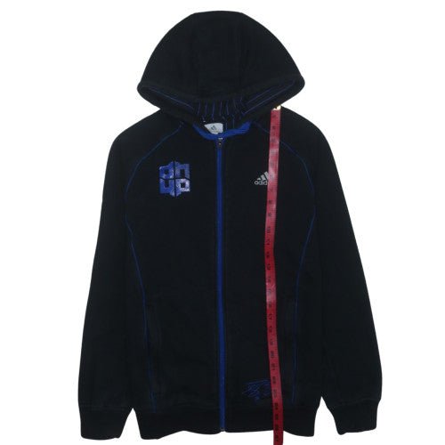 Adidas Men's Black Full Zip Basketball Hoodie Size M