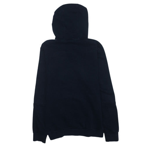 adidas Men Blue Pullover Hoodie Small Sports Fleece Sweatshirt
