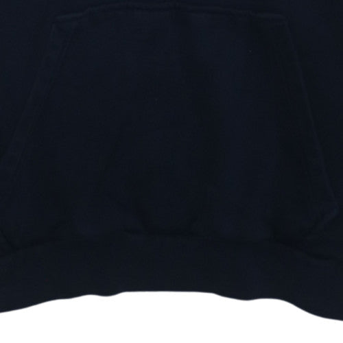 adidas Men Blue Pullover Hoodie Small Sports Fleece Sweatshirt