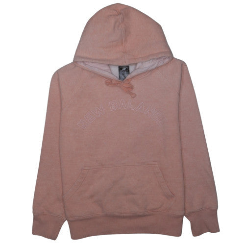 New Balance Womens Pink Pullover Hoodie Size 12 Cotton Blend