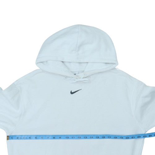 Nike Men's White XS Pullover Hoodie Logo Fleece Sweatshirt