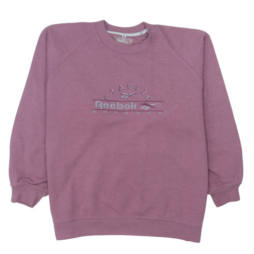 Reebok Women’s Purple Crew Neck Classic Logo Sweatshirt Size 12