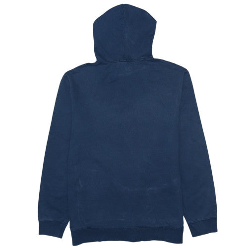 GAP Men's Blue Pullover Hoodie L Logo Sweatshirt Classic Style