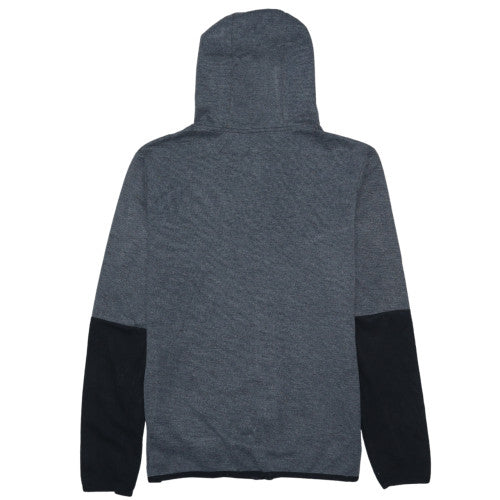 Nike Men's Grey Full Zip Hoodie L Sports Cotton Sweatshirt