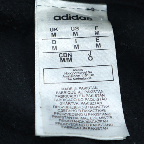 Adidas Men's Black Full Zip Hoodie Size M Sports Fleece Sweatshirt