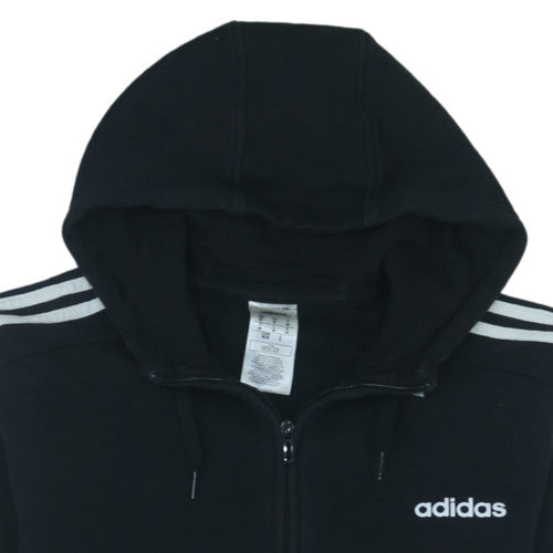 Adidas Men's Black Full Zip Hoodie Size M Sports Fleece Sweatshirt