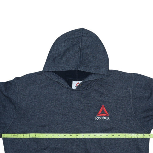 Reebok Mens Grey XL Pullover Hoodie Sweatshirt Sportswear