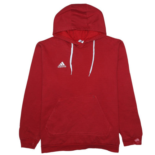 Adidas Men's Red XL Pullover Hoodie Fleece Logo Sport Style