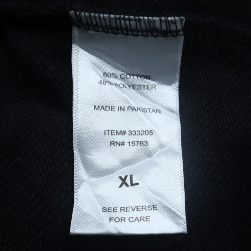 Champion Mens Black XL Pullover Sweatshirt Embroidered Logo