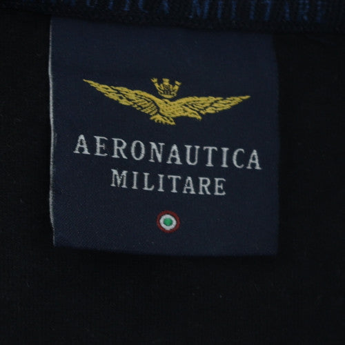 Aeronautica Militare Men's Black Full Zip Sweatshirt M
