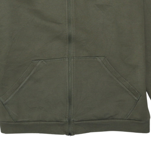 Puma Men's Green XL Full Zip Fleece Sweatshirt Jacket