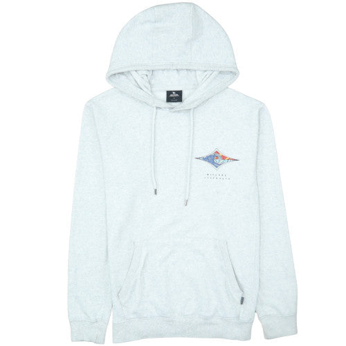 Rip Curl Men's Grey Small Pullover Surf Hoodie with Logo Print