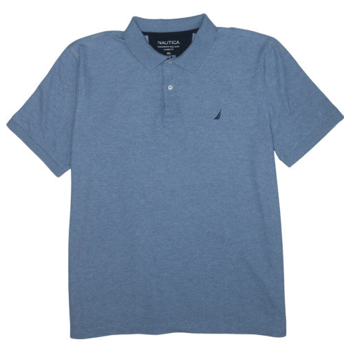 Nautica Men's Blue Classic Fit Performance Polo Shirt XXL