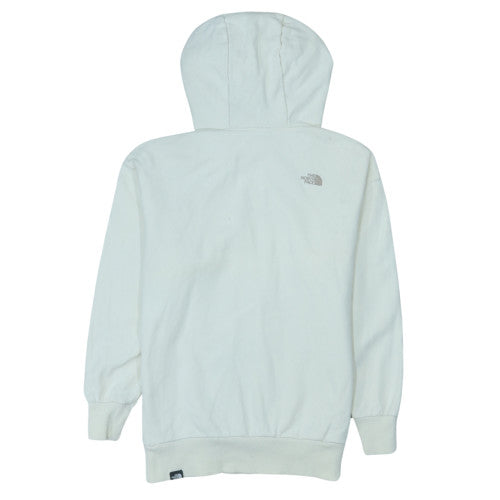 The North Face Womens White Small Pullover Hoodie 100% Cotton