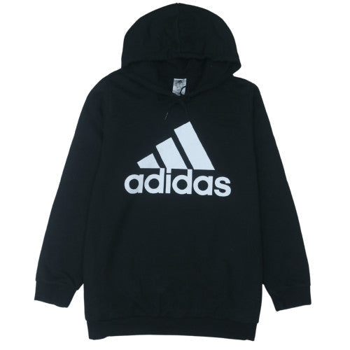 Adidas Mens Black 3XL Pullover Hoodie with Logo Print
