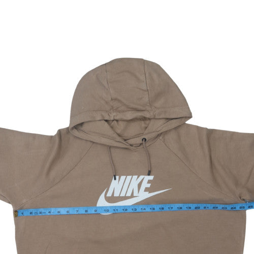 Nike Men’s Brown XL Pullover Hoodie with Logo Print