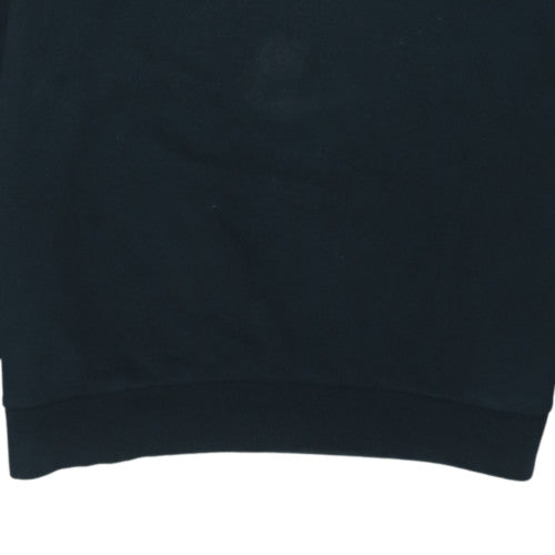 Puma Boys Black Crew Neck Sweatshirt Medium Logo Pullover