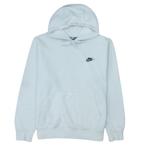 Nike Men's White Pullover Hoodie Medium Fleece Sportswear