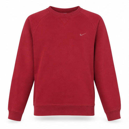 Nike Boys Red Crew Neck Long Sleeve Sweatshirt Size L 14/16 Cotton Blend