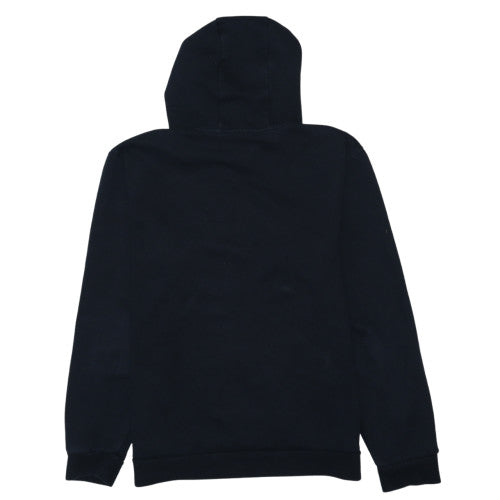 Adidas Womens Black Pullover Hoodie Size M Drawstring Logo Sweatshirt