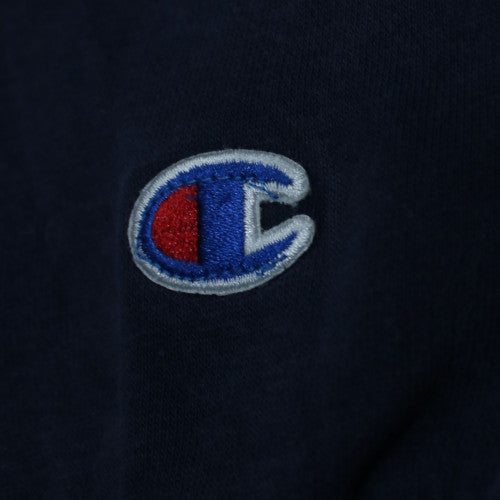 Champion Men's Blue Pullover Hoodie S Regular Fit Embroidered Logo
