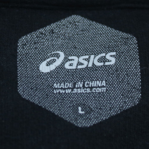 Asics Men's Black Pullover Sports Hoodie Size L