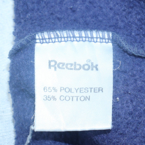 Reebok Men's Blue Graphic Pullover Sweatshirt M Vintage Sportswear