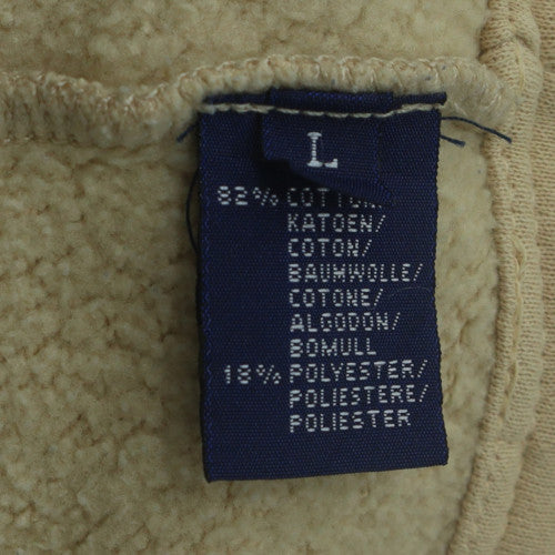Ralph Lauren Sport Women's Beige Collared Henley Jumper Size L Cotton Blend