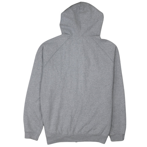 Reebok Mens Grey Full Zip Hoodie L Sports Fleece Sweatshirt