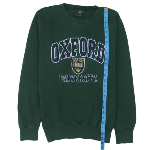 Oxford University Men’s Green Pullover Sweatshirt M Crew Neck