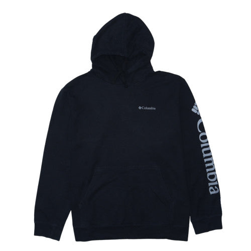 Columbia Mens Black 2XL Pullover Hoodie with Logo Sleeve